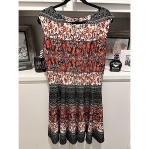 Gabby Skye Womens‎ Floral Printed Sleeveless Work Dress 12 Polyester/Spandex